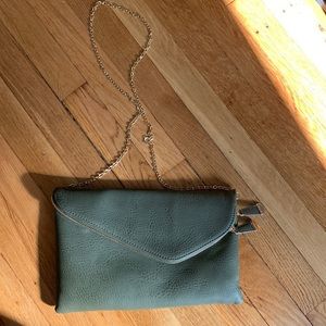 Clutch with gold chain